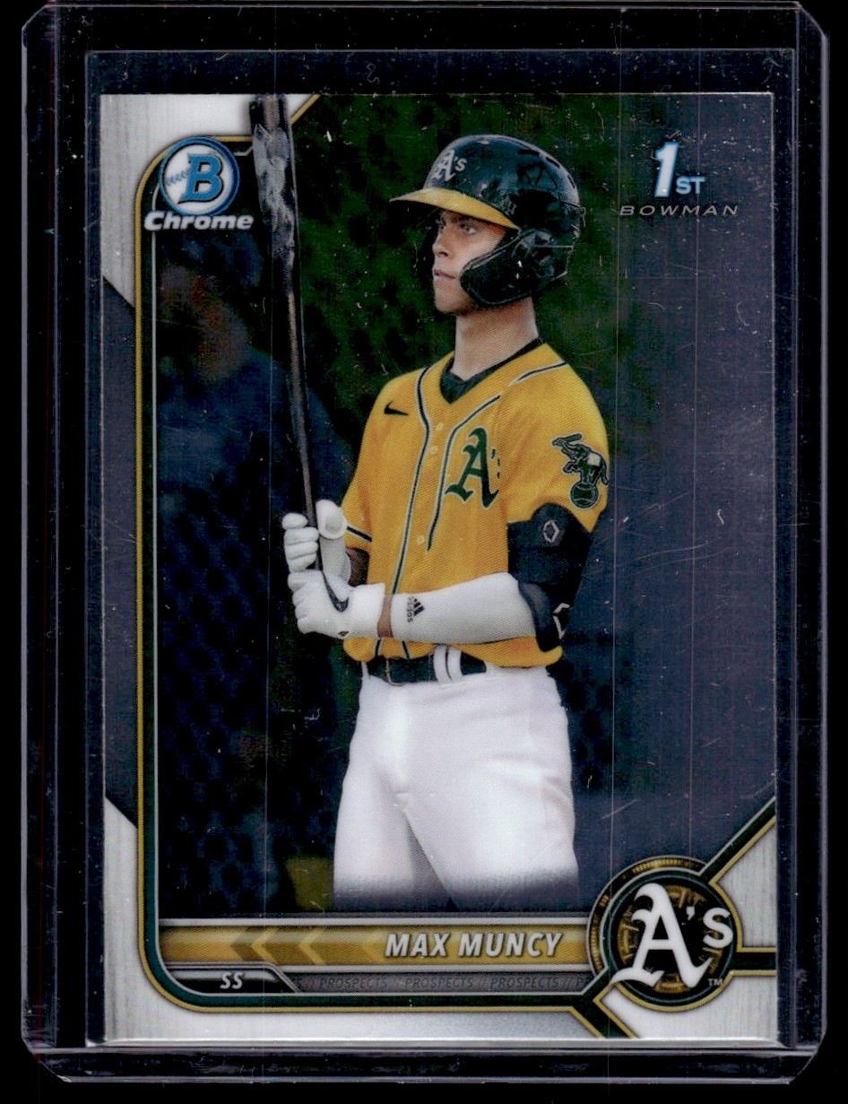 2022 Bowman Sapphire Edition Max Muncy Oakland Athletics #BCP-89