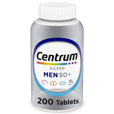 Centrum Silver Multivitamin For Men 50 Plus 200 Count Multimineral Supplement