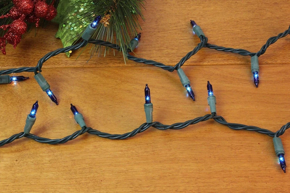 LAMPHOME Luz de Cordas de Natal, 100 unidades Mini Luz de Cordas Incandescente em 21,6 - Imagem 4 de 4