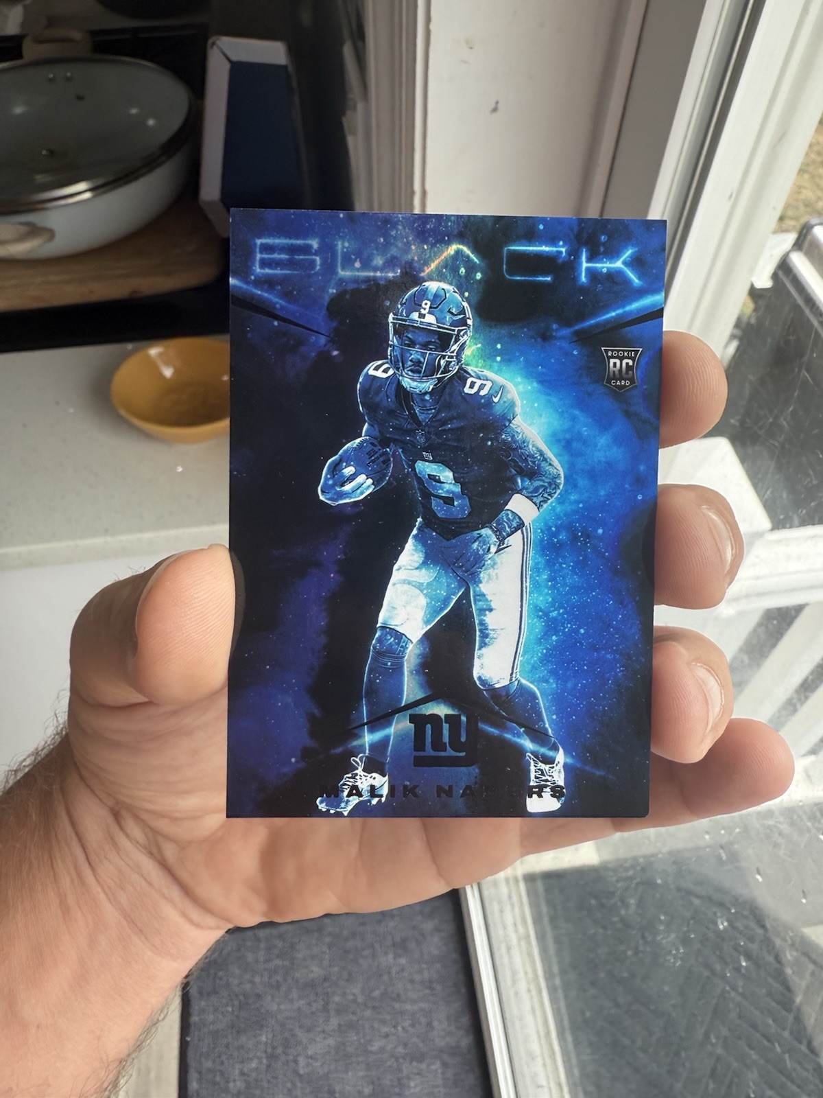 2024 Panini Black Malik Nabers Rookie Smokescreen Case Hit SSP New York Giants