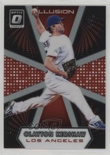 2016 Panini Donruss Optic Illusion Red /99 Clayton Kershaw #I-15 s1i