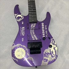 esp Kirk Hammett Purple Ouija Board Electric Guitar Floyd Rose Tremolo 6Strings