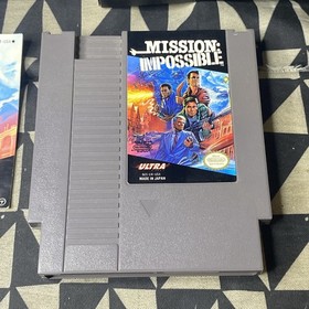 Nintendo NES Mission: Impossible Game in Original Box 1990 CIB - Tested/Works
