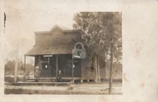 1907 Fruitdale Alabama Post Office / Herald Office RPPC Photo Postcard COPY