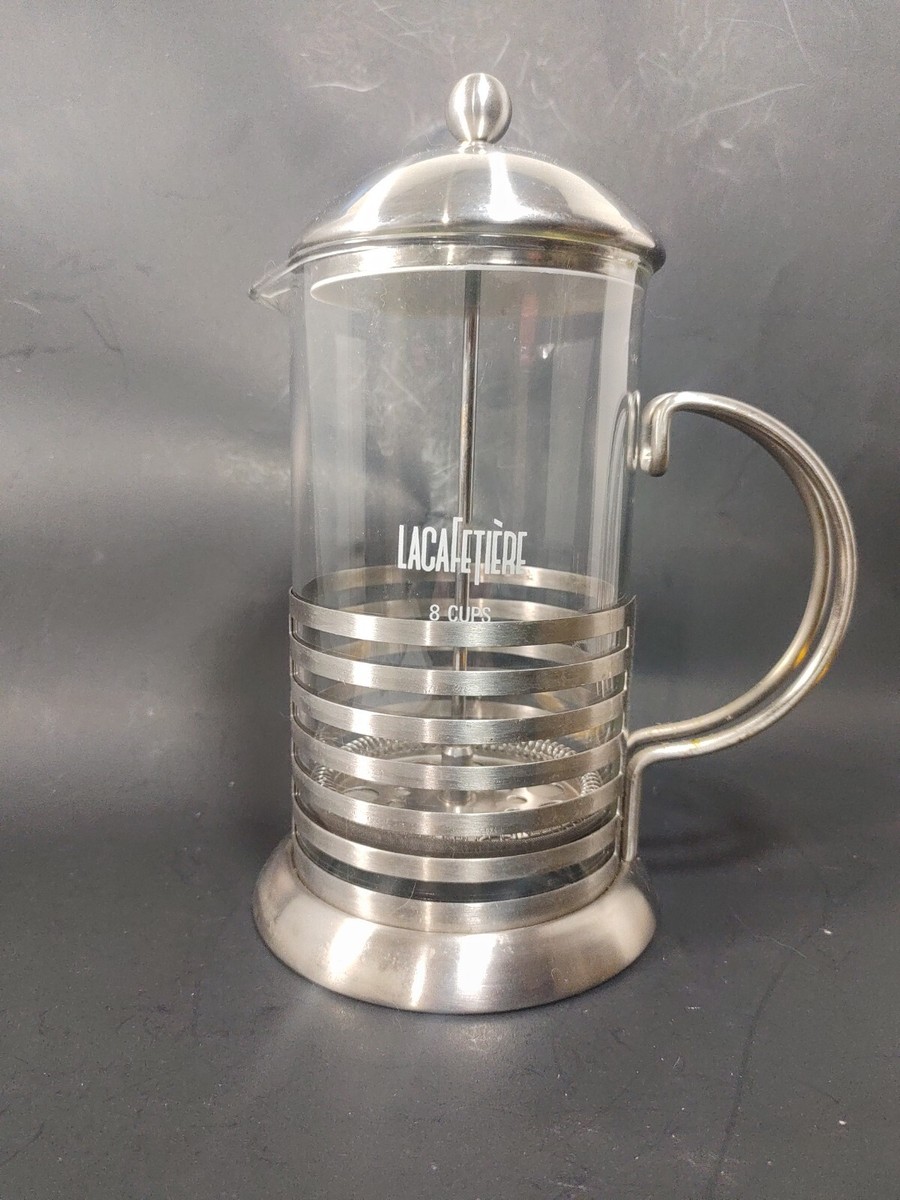 LA CAFETIERE PARIS Traditional 8 Cup French Coffee Press Glass