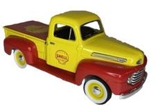 1948 Walnut Cove Shell Ford F-1 Pickup Truck Diecast Coin Bank With Key