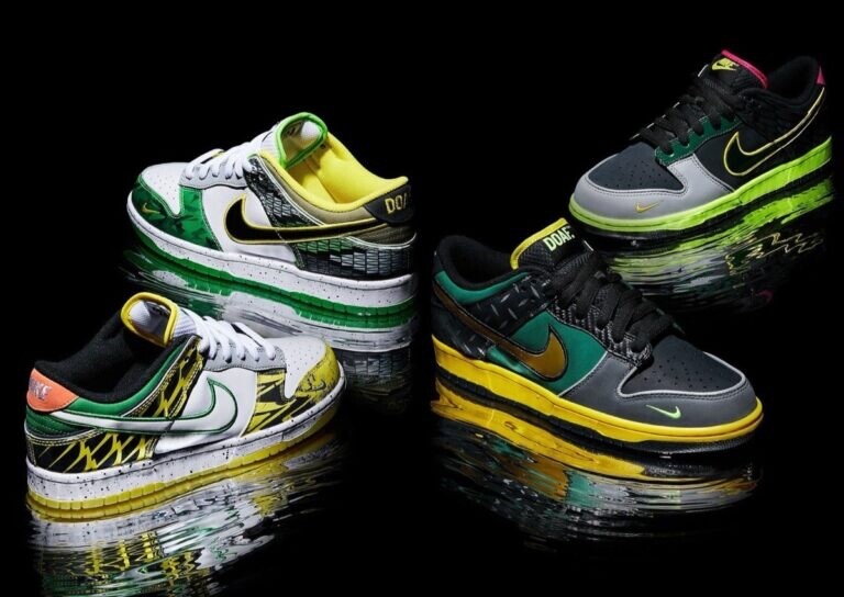NIKE DUNK WHAT THE DUCK UNIVERSITY OF OREGON DOAF HOME AWAY SET