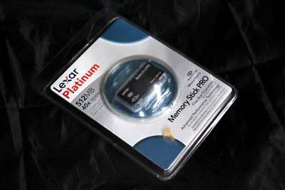 NEW Lexar Platinum 512MB Memory Stick PRO for older Cameras PDA GPS