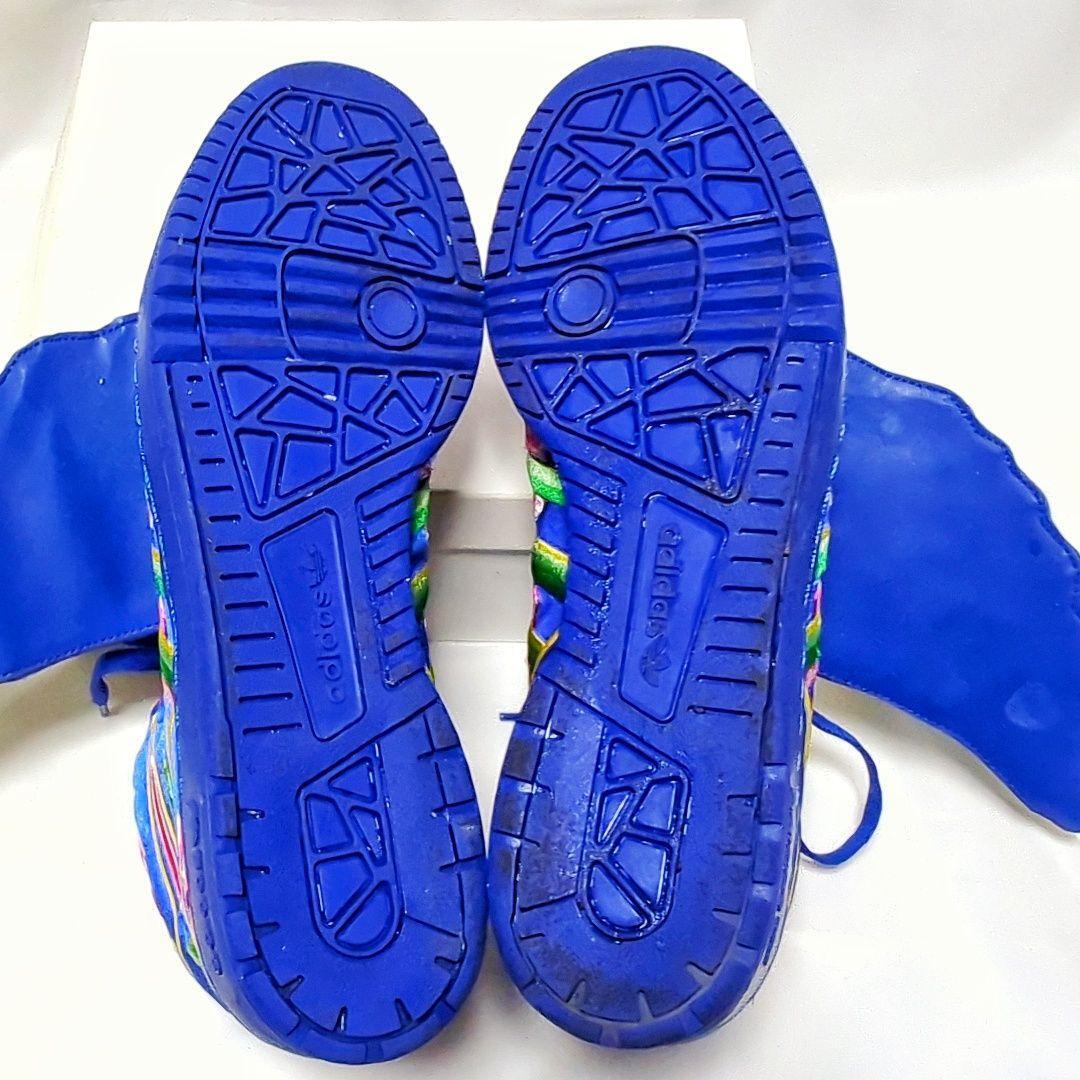 XLARGE スタジャン 青/白 1991-2022 Adidas Superstar J Size 5.5 Cloud White Blue Custom FW0816