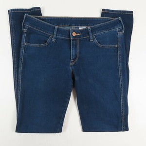 Denim H M Womens Jeans Size 30 32 Skinny Mid Rise Medium Wash Blue Denim Ebay