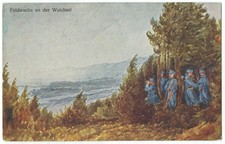 Postkarte - " Feldwache an der Weichsel " - 1915