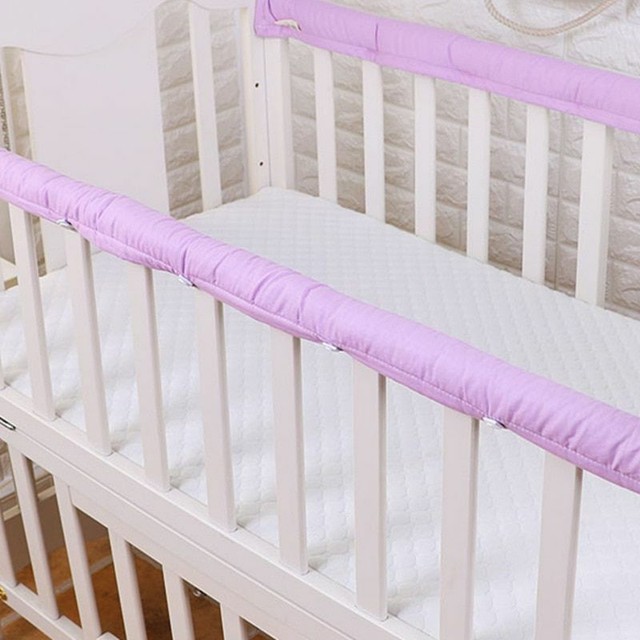 Crib Bumper Thickened Baby Bedside Protective Bar Anticollision Barrier Cover eBay