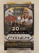 NEW 2020 Panini Prizm Football Hanger BoxLight Blue Prizms Burrow, Love, Herbert