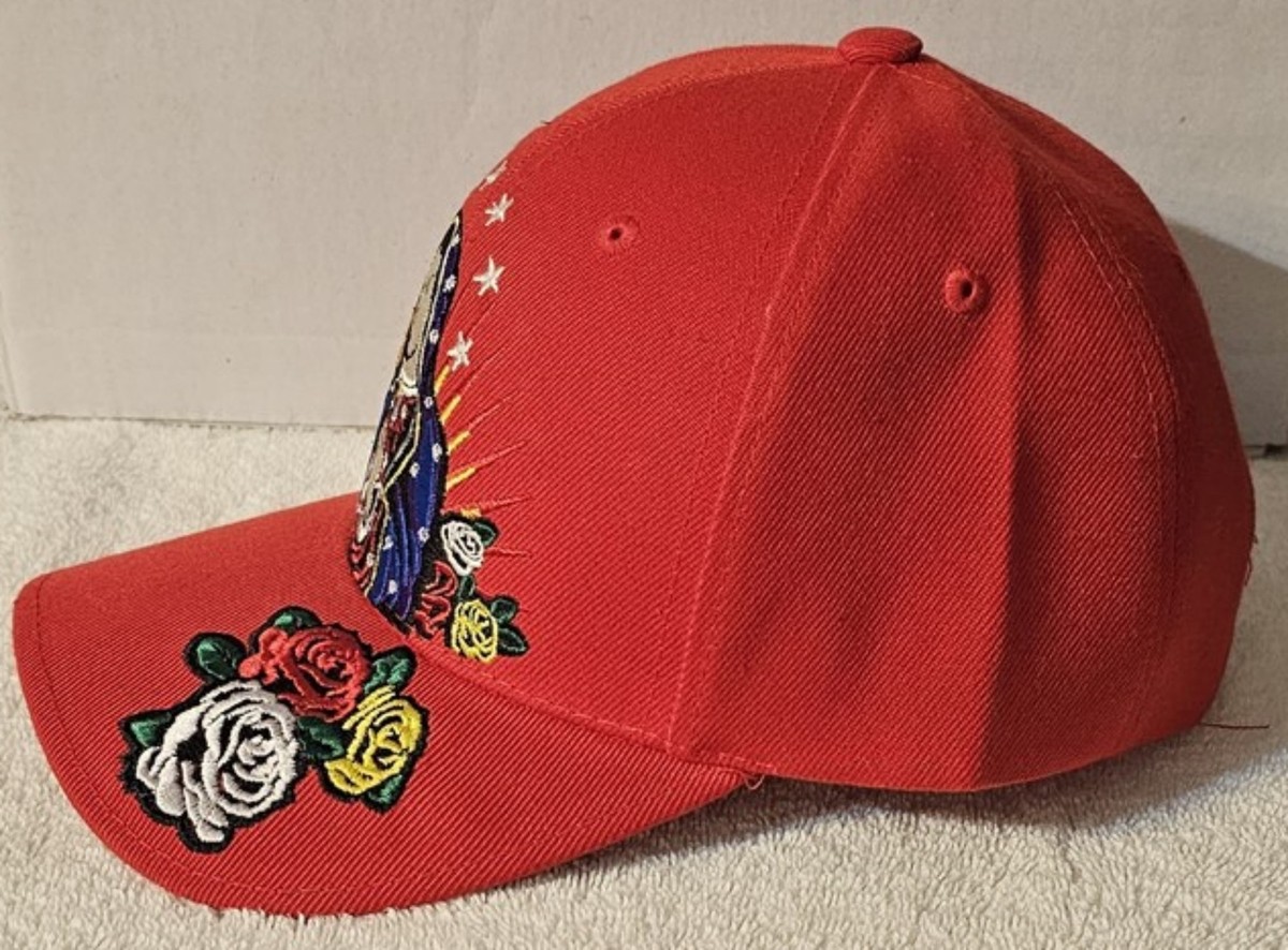 GUADALUPE VIRGIN MARY FLOWER ROSE RELIGIOUS STAR BASEBALL CAP HAT