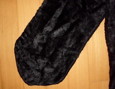 Georgina von Etzdorf UK Designer Schal Stola Samt schwarz 19x110 cm - wie NEU