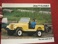 1976 Jeep CJ5-CJ6-CJ7 Tri-fold Sales Brochure