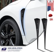 2× Sport Soft TPU Side Fender Air Vents Wing Trim Cover Exterior Accessories USA
