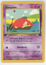 Slowpoke 67/82 1st Edition NM LP MP HP Common Team Rocket Pokemon Card 2000 WOTC