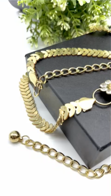 Women Gold Metal Chain Dress Up Bling Fashion Belt Flower Charm Adjustable S M L | eBay Women Gold Metal Chain Dress Up Bling Fashion Belt Flower Charm Adjustable S M L | eBay
