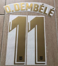 KIT  PERSONALIZZAZIONE NOME NUMERO MAGLIA CALCIO BARCELLONA 20/21 O.DEMBELE’11