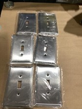 6-Mulberry Stainless Steel 1-Gang Switch Cover Toggle  Outlet 601I22