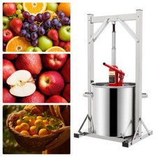 Pressa per Vino Frutta 5.8Gal, Pressa per Sidro Manuale in Acciaio Inox con Cric Idraulico