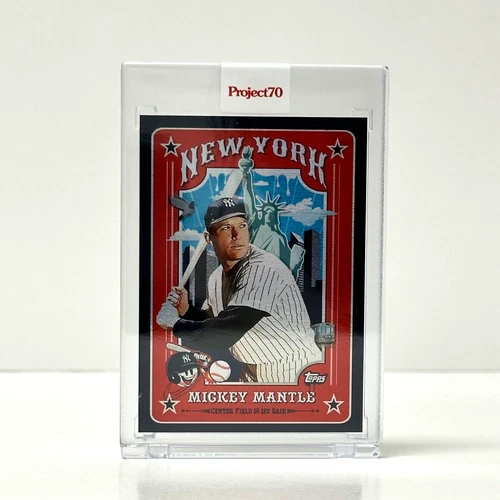 2021 Topps Project 70 Card #771 Mickey Mantle 1970 Sket One Brand New FOIL 9/70