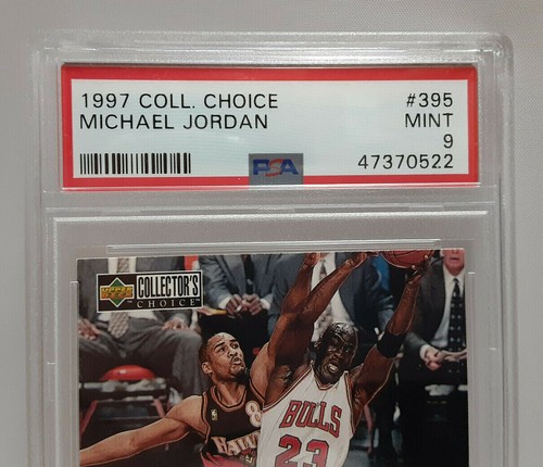 Michael Jordan 1997 UD Collector's Choice Basketball Card #395 Graded PSA 9 MINT - Picture 2 of 3