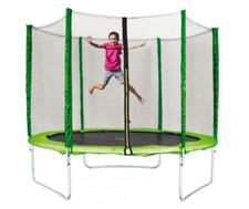 Tappeto elastico con rete di sicurezza Trampolino gioco bambini 150 Kg