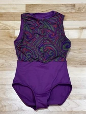 Ballet Rosa Dali Zip Front Print Ballet Dance Leotard - Women’s Small, Size 38