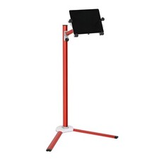 Multi Angle Height Adjustable Floor Standing Red Aluminum Tablet Holder