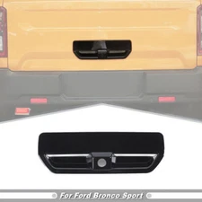 For 21-2024 Ford Bronco Sport Gloss Black Tailgate Door Handles Cover Trim Bezel