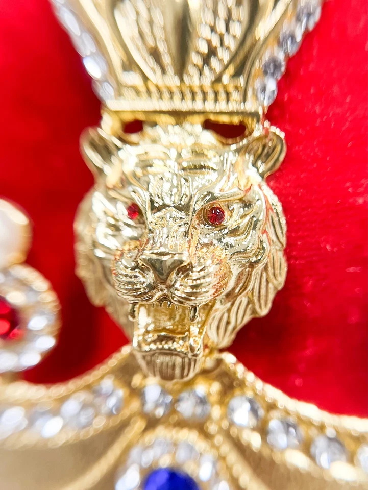 Royal King Crown, Halloween Party Costume, Prom Crown, Cosplay Crown, XL Size - Image 3 of 4