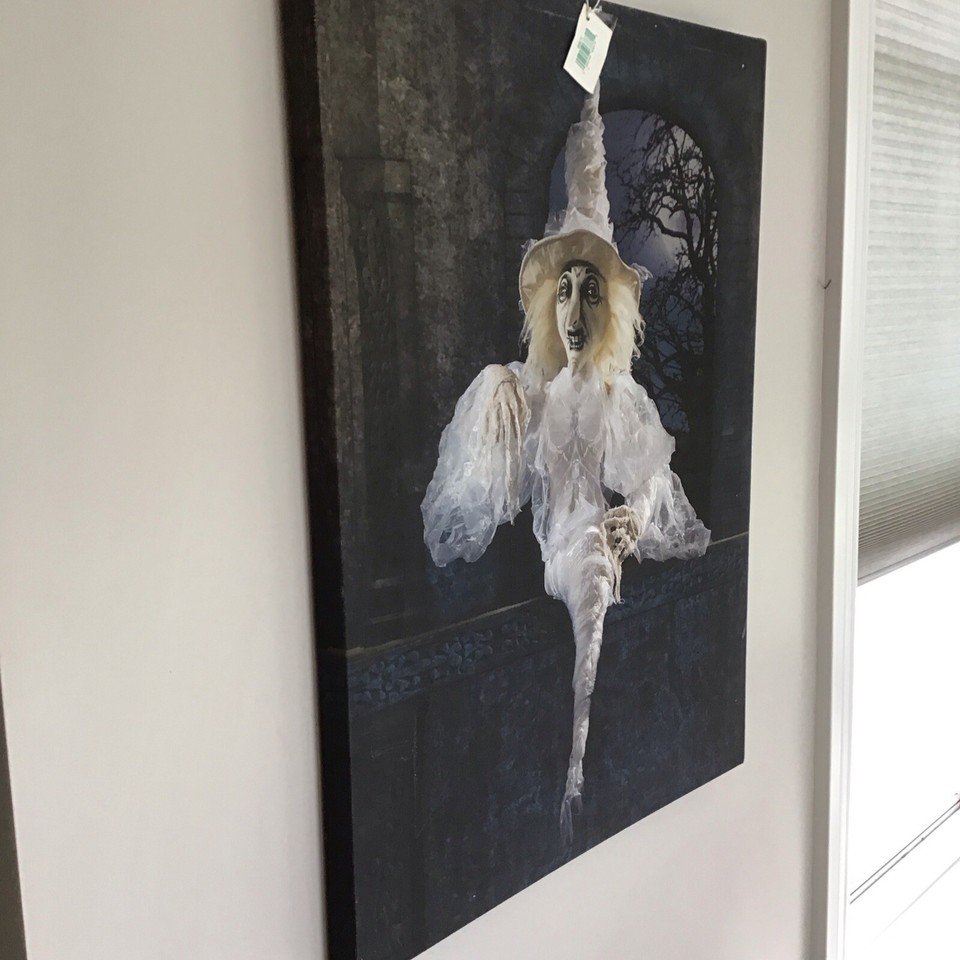 Halloween JOE SPENCER Gallerie II 18x24 Stretched CANVAS GHOST DOLL