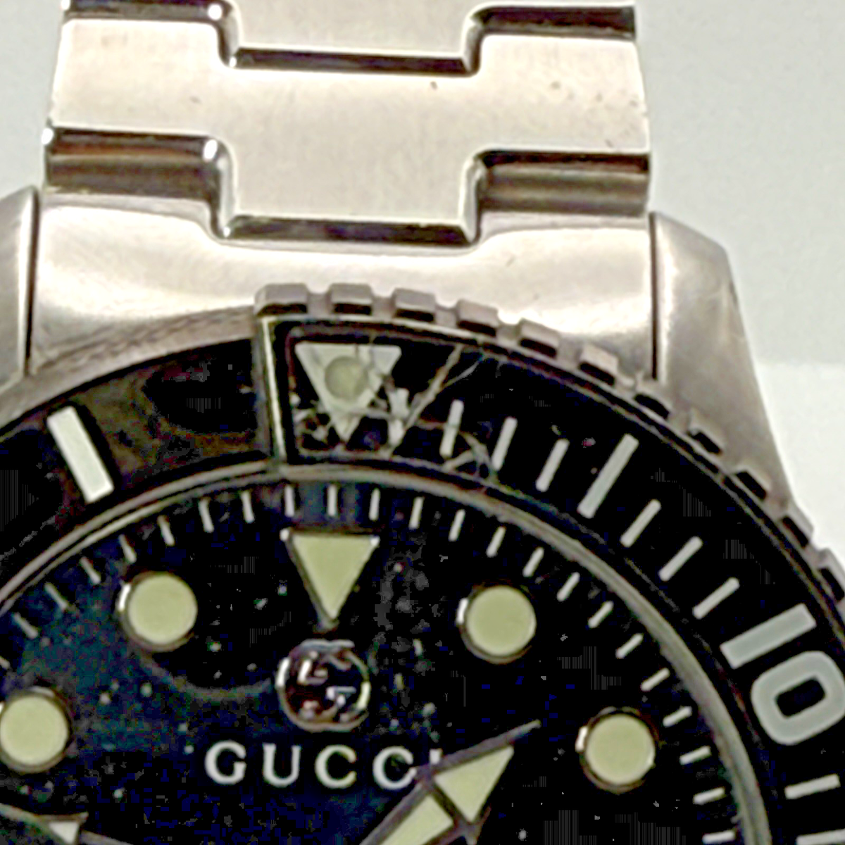 GUCCI 126.2 Navy Case Size 46mm Wrist Size 21cm Men's Watch #61182