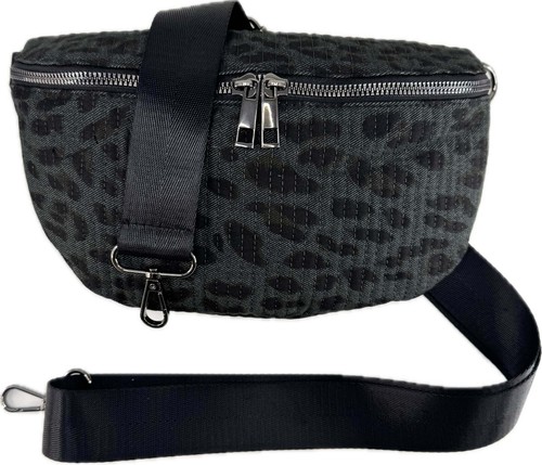 Leopard Pattern Fabric Bag Waist Bag Crossbody Fanny Pack Satchel Leo - Picture 7 of 7