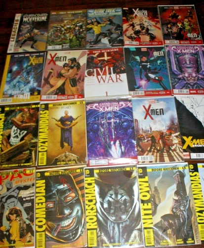 HUGE VINTAGE COMIC BOOK LOT 50 BOOKS BEFORE WATCHMEN,DC,MARVEL,STAR TREK X MEN