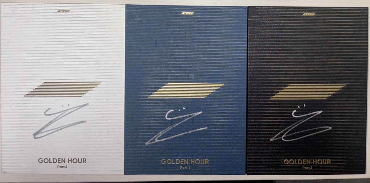 ATEEZ [GOLDEN HOUR : Part.1] Wooyoung Autographed Signed