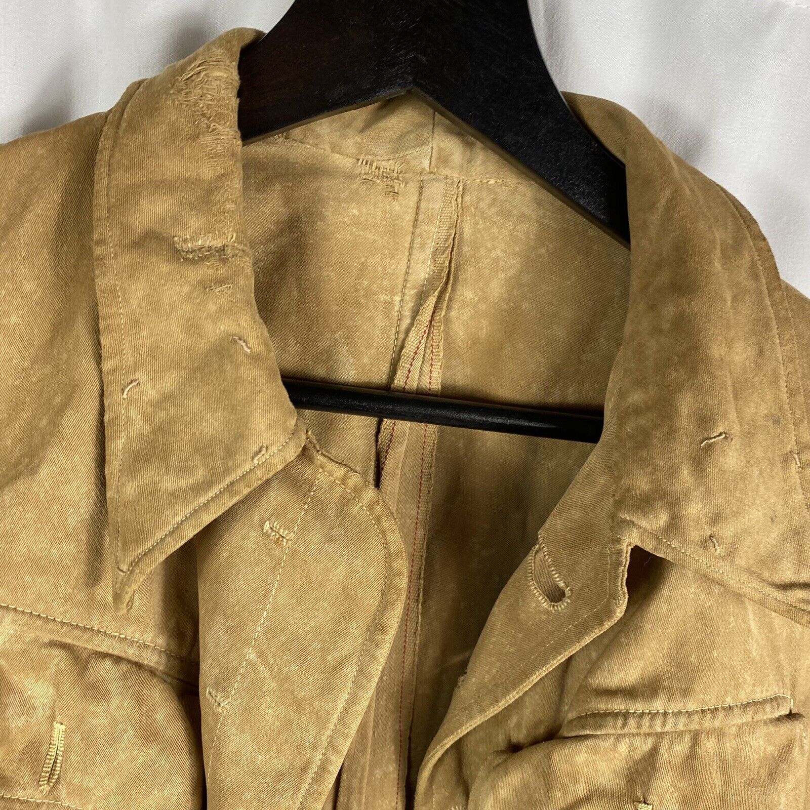 Original 1930s WWII French Colonial Linen Tunic Uniform