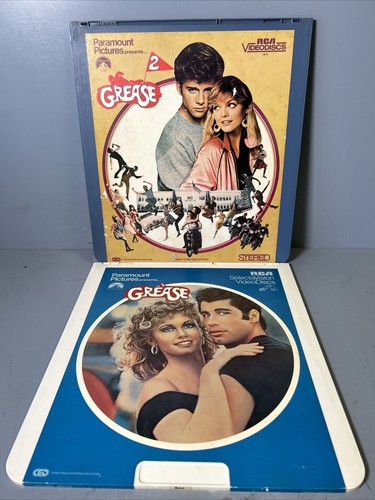 Grease & Grease 2 RCA SelectaVision CED VideoDisc bundle preowned movie retro - Bild 1 von 2