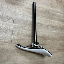 Fabric cromoly railed cycling saddle seat & Origin 8 Profit Seat Peg