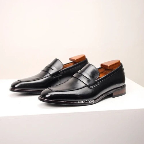 Loafer Men Shoes Gentleman Party Wedding Genuine Leather Dress Shoes Men Shoe - Picture 18 of 23