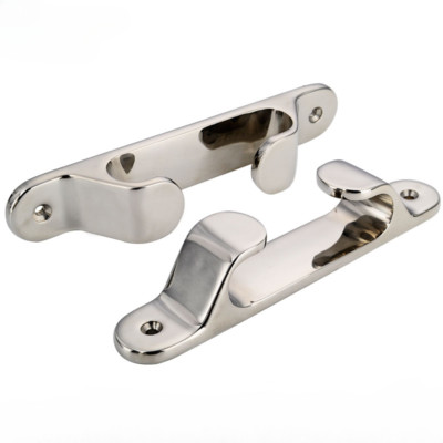 2pcs 5'' Dock Deck Rope Cleat 316 Stainless Steel Open Base Boat Marine Bollard
