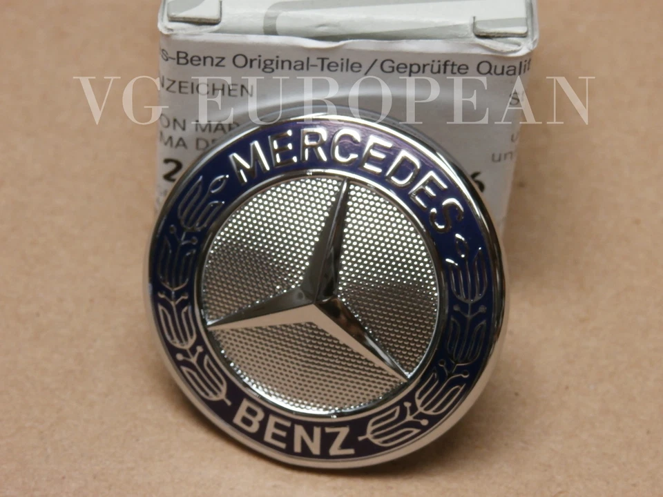 Mercedes-Benz Clase E S GENUINO Mercedes Estrella E emblema insignia en la carcasa de la parrilla NUEVO Foto 2 de 4