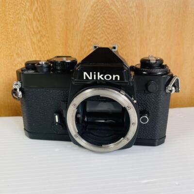 Nikon FE BLACK 美品 Near Mint w Strap] Nikon FE Black SLR 35mm Film Camera Body