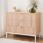 Artiss 3 Chest of Drawers Dresser Tallboy Storage Cabinet Bedroom Pine LURA