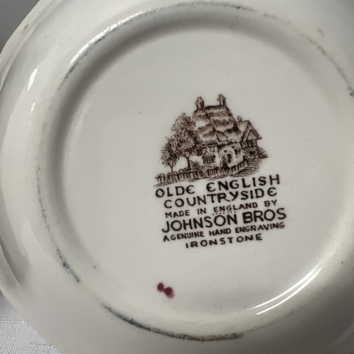 Olde English Countryside Johnson Bros England Serving Bowl & Soup Bowl - Picture 8 of 9