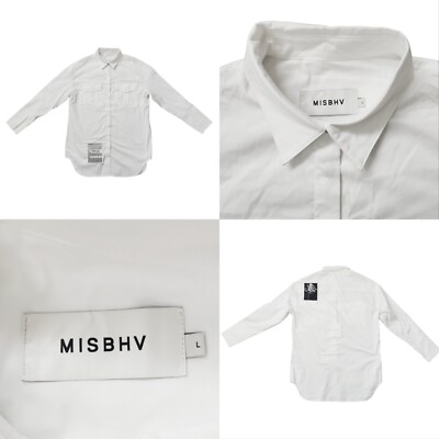 Rare MISBHV Unisex Recordings oversized shirt dress snap buttons trance and rose