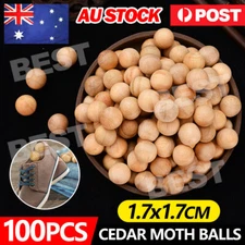 100pcs Cedar Mothballs Natural Scented Insect Repellent Safe Effective AU