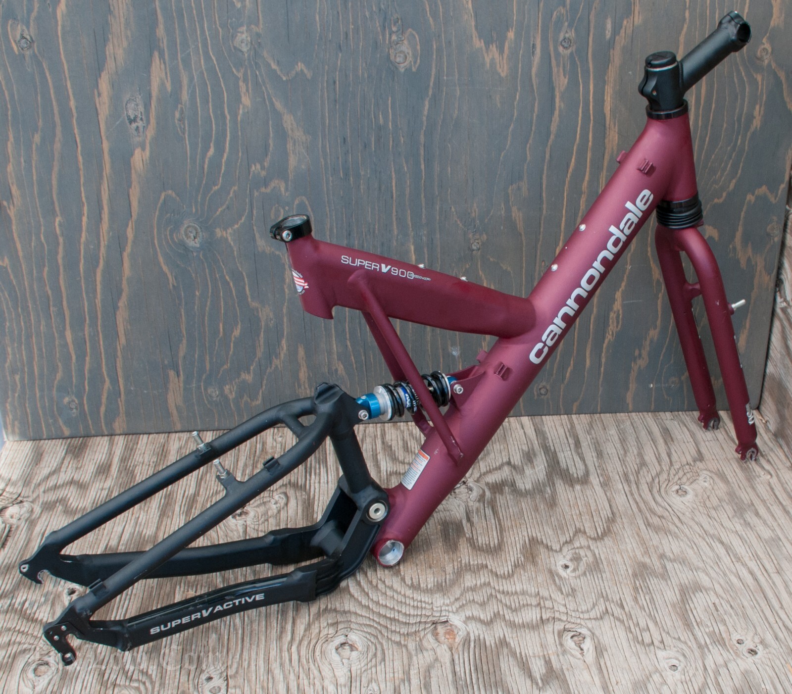 Vintage Cannondale Super V900 Comp MTB Bike FRAME HeadShok FORK Mountain Bicycle